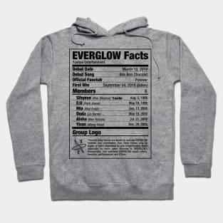 EVERGLOW Kpop Nutritional Facts Hoodie